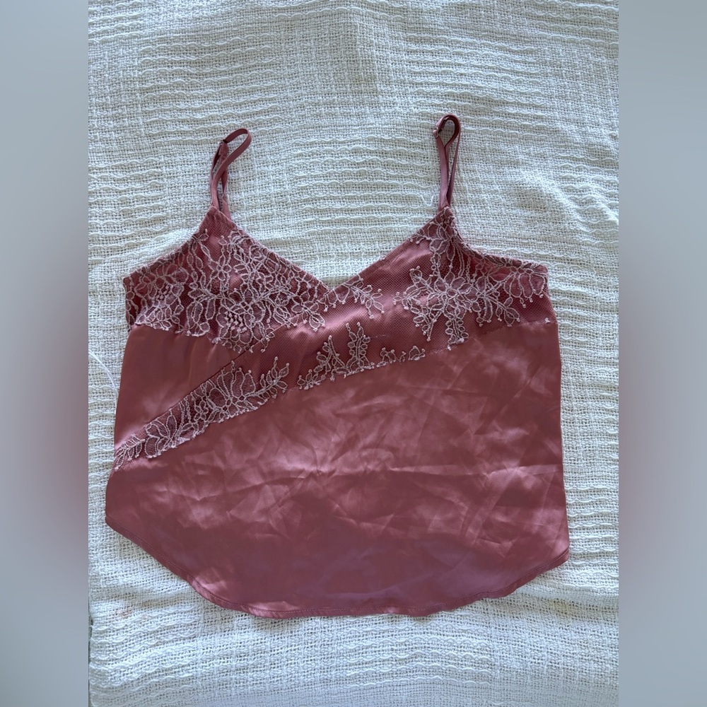 Pink Lace Camisole Top